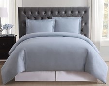 TRULY SOFT Everyday 3-Piece King Duvet Set Light Blue - NEW