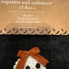Cupcakes and Cashmere at Home Halloween Ghost Embroidered Placemats Set 4 13x19 — photo 2