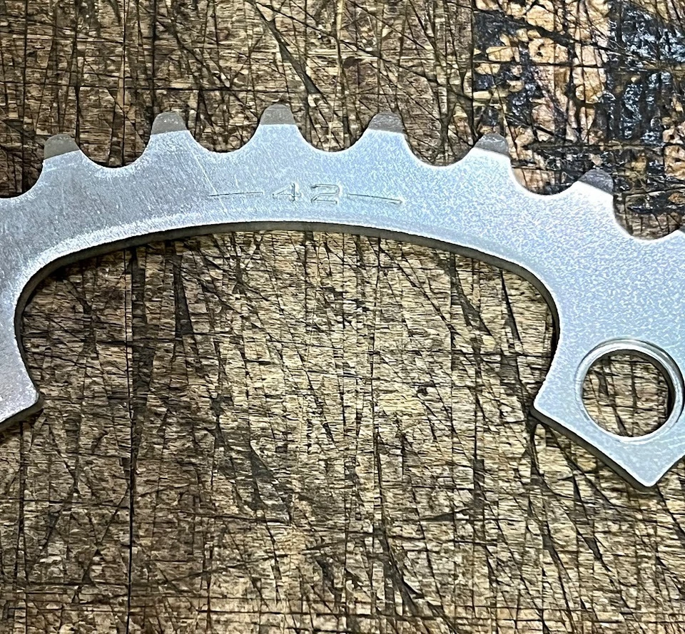 Plato SR Sakae 42t - 130BCD - Para 7/8/9 velocidades - TOTALMENTE NUEVO - Japón - SR271 Foto 4 de 4