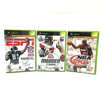3 Game Bundle for Microsoft Xbox In Cases ESPN NFL 2K5