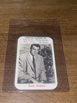 1953 R778 Maple Leaf Gum American Filmstar ROCK HUDSON Rare High Grade Example!!