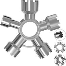 Upgraded Metal 10-In-1 Faucet Aerator Removal Tool Kit,Universal Heavy-Duty Aera
