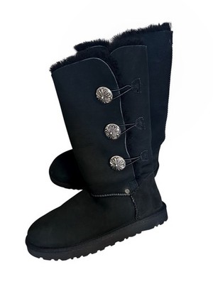 Chrome Hearts x UGG Shearling Boots Silver Cross Concho US 8 Unworn Authentic