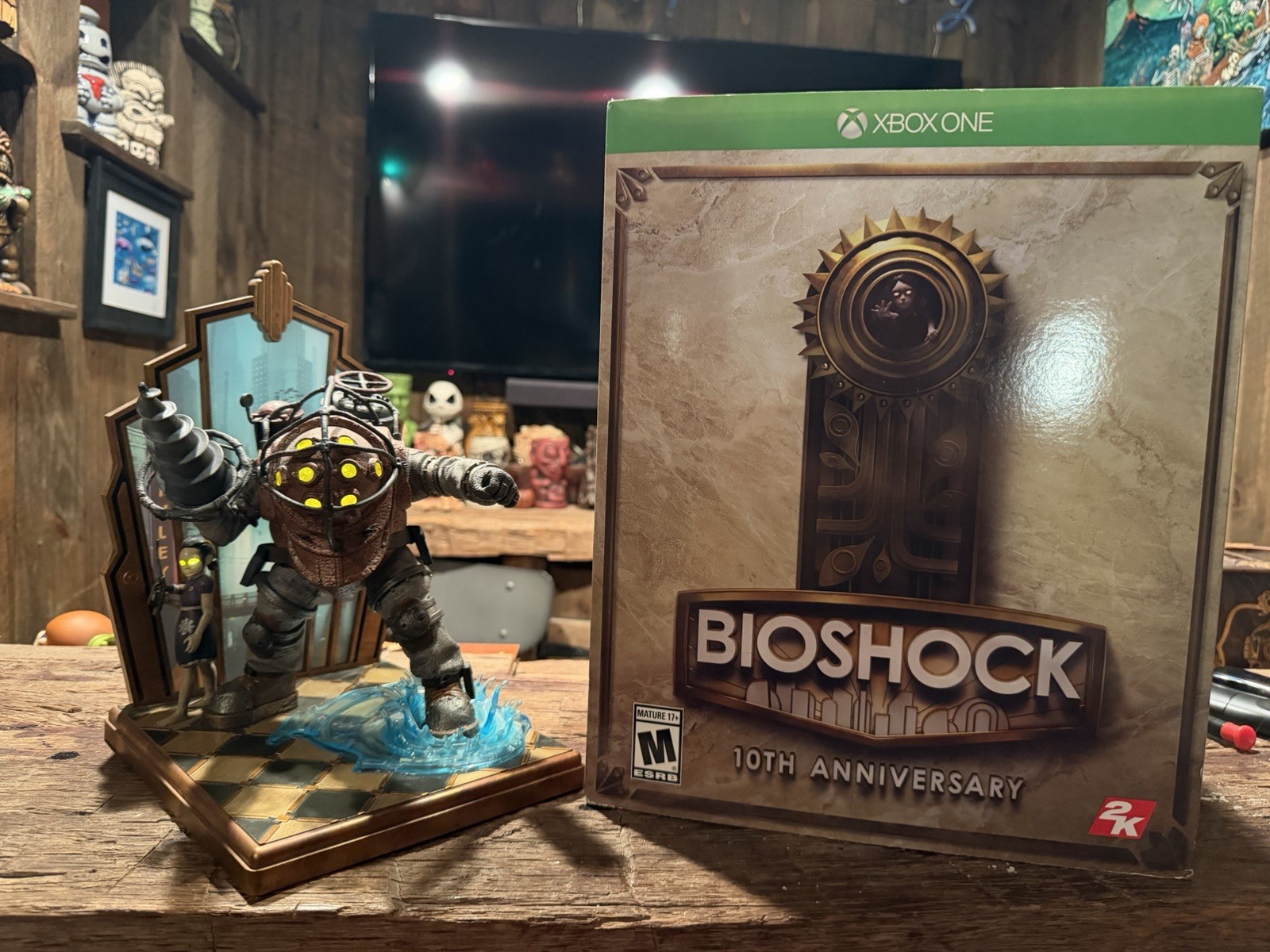 BioShock 10th Anniversary Collector Big Daddy Statue With Box & Batterys No Game