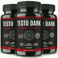 Testo Dark Capsules, Pure Male Support Supplement for Strength  Vitality -3Pack