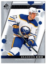 2022-23 Upper Deck SP Authentic Future Watch BRANDON BIRO 177 999 Buffalo Sabres