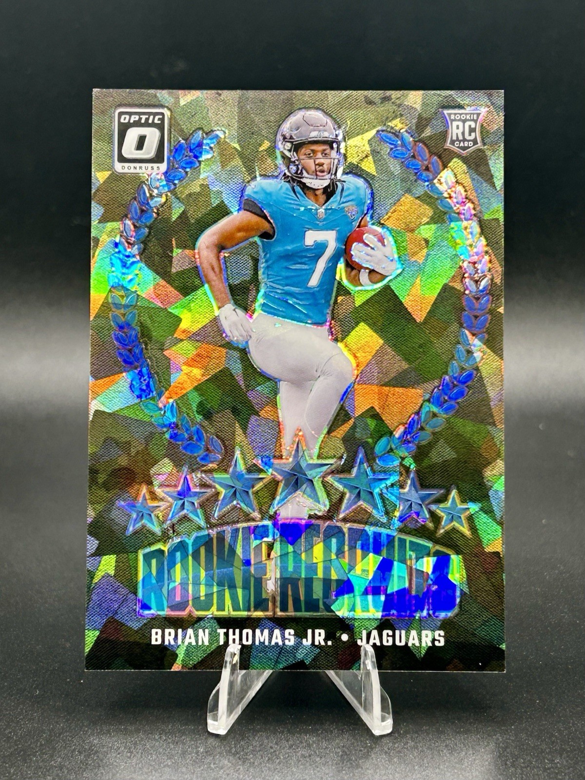 Brian Thomas Jr. 2024 Donruss Optic Rookie Recruits Ice #12 /15