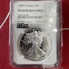 1997-P PROOF PR-69 American Silver Eagle $1 NGC PF69 Ultra Cameo 370018-003