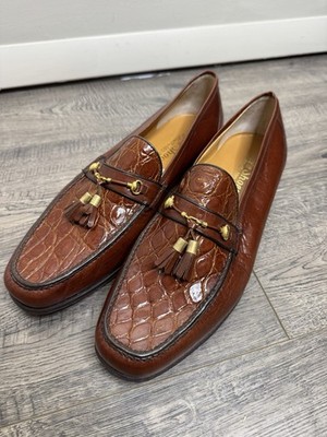 Vintage Handmade Italian Rialto Venezia Mens Tassel Loafers 46 NWOB