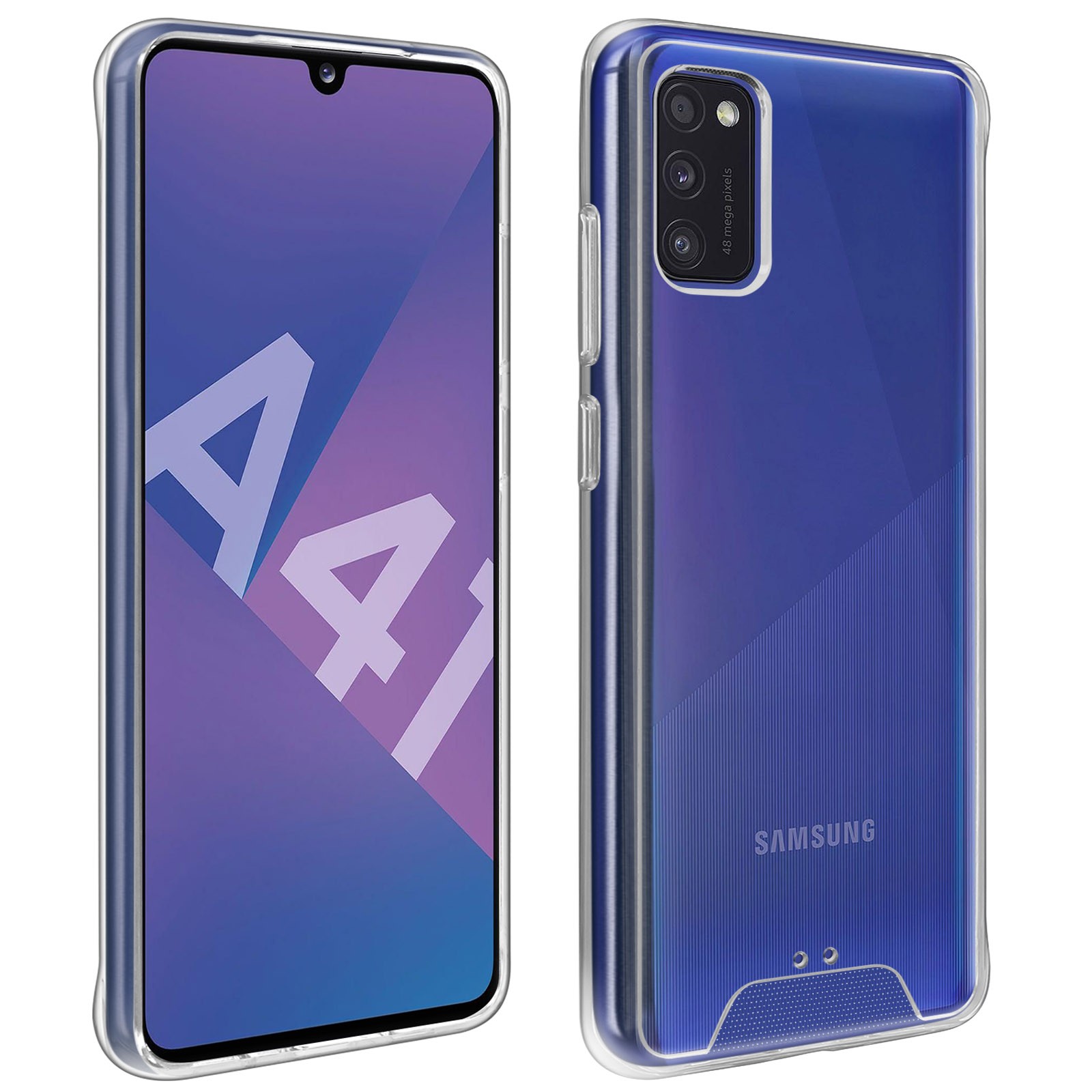Coque Galaxy A41 bumper antichoc silicone transparent Crystal