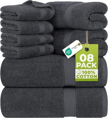 8 Piece Luxury Towel Set   Majestic Plush, Super Absorbent & Quicker-to-Dry, Thi