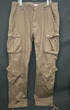 Matchstick Cargo Pants Mens 38x31 Brown Utility Workwear Tactical Outdoor