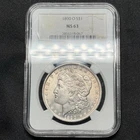 1890-O Morgan Silver Dollar NGC MS63 Nice Original Coin Strong Luster