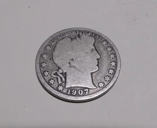 1907 Barber / Liberty Head Half Dollar,, No Mint Mark