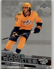 2023-24 Upper Deck NHL Star Rookies Box Set Luke Evangelista #5 Predators