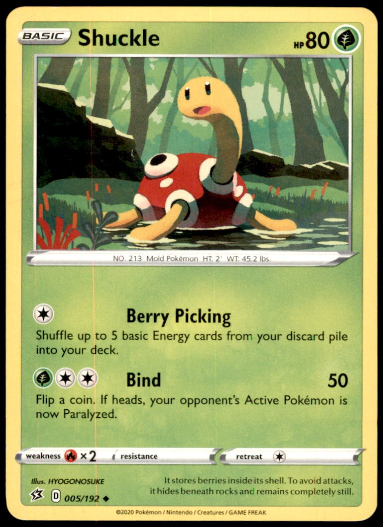 Pokemon - Shuckle #005/192 - RCL Uncommon