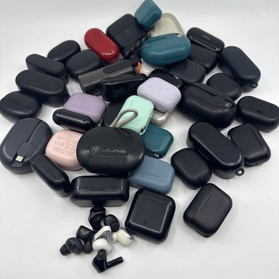 Large Electronics Miscellaneous Lot | - Earbuds Partials Soundcore jlab Tozo Etc