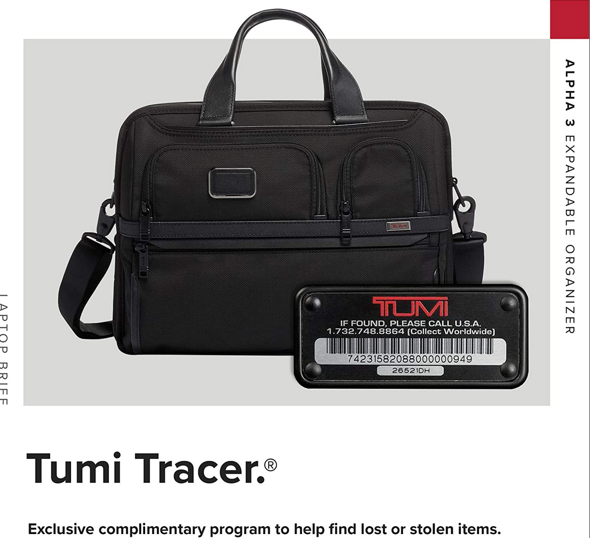 Tumi Alpha 3 Expandable Organizer Laptop Brief Black for sale online eBay