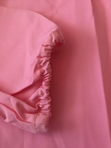 Vintage Pink Cotton Jacket Kmart Zip Up Size Medium SS Kresge Made in Japan NOS - Picture 6 of 8