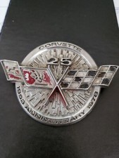 Corvette Gas Door Emblem - 1978 - Gm 472718 25th Anniversary Oem Nice Condition