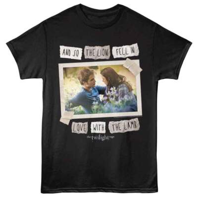 Twilight Löwe Lamm Scrapbook American Classics T-Shirt Schwarz Herren Kurzarm