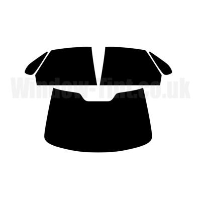 Pre Cut Window Tint for Volvo S40 4-door 1996-04 5% Limo Black Rear Tinting Film