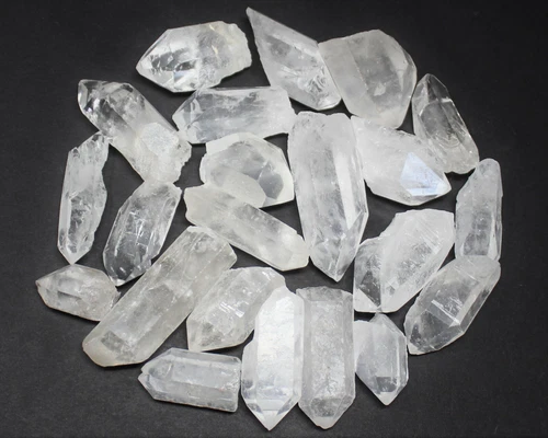 8 oz Clear Quartz Crystal Points 1/2 lb Bulk Lot Natural Mineral Wand Specimen  - Picture 11 of 11