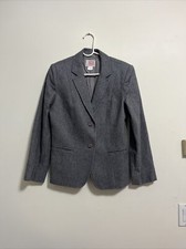 Vintage Mister Leonard By Par Len Wasser Wool Blazer Gray Made In Canada Sz 14
