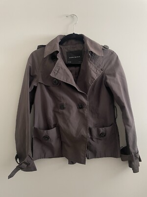 Small Zara Basic Spring Trench Rain Coat Jacket
