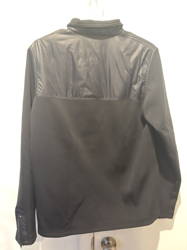 LACOSTE Size 3 Small Mens Softshell Jacket Full Zip Navy Blue eBay