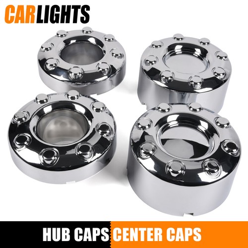 SET of 4 Center Hub Caps for 1999-2004 FORD F350 F-350 1-ton 16 Dually Wheels
