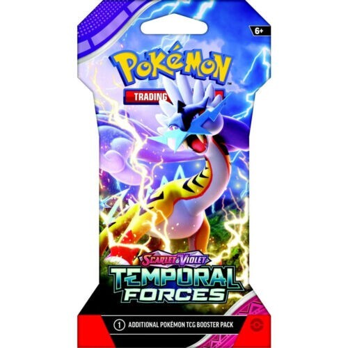 Pokemon TCG: Scarlet & Violet - Temporal Forces Sleeved Booster Pack - Lot of 3