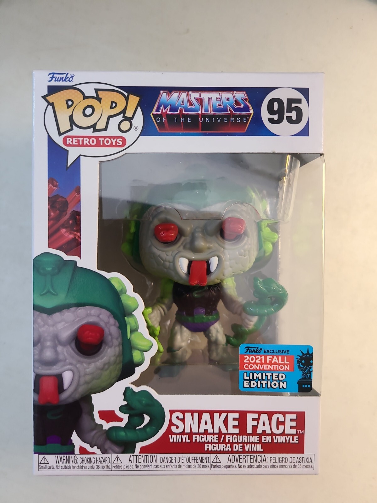 Funko Pop! Masters Of The Universe 95 Snake Face 2021 Fall Convention Exclusive