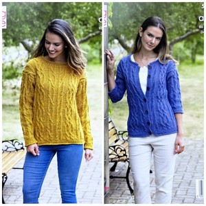 ladies aran boyfriend cardigan