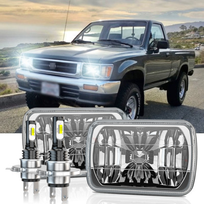 Pair Fit Toyota Tacoma 1995 1996 1997 5X7'' 7x6'' Inch LED Headlights HI/LO Beam