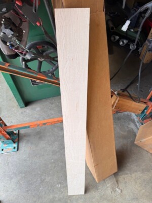 HIGH DENSITY Birdseye Maple .3''x4.2 x40  KD Neck Fret