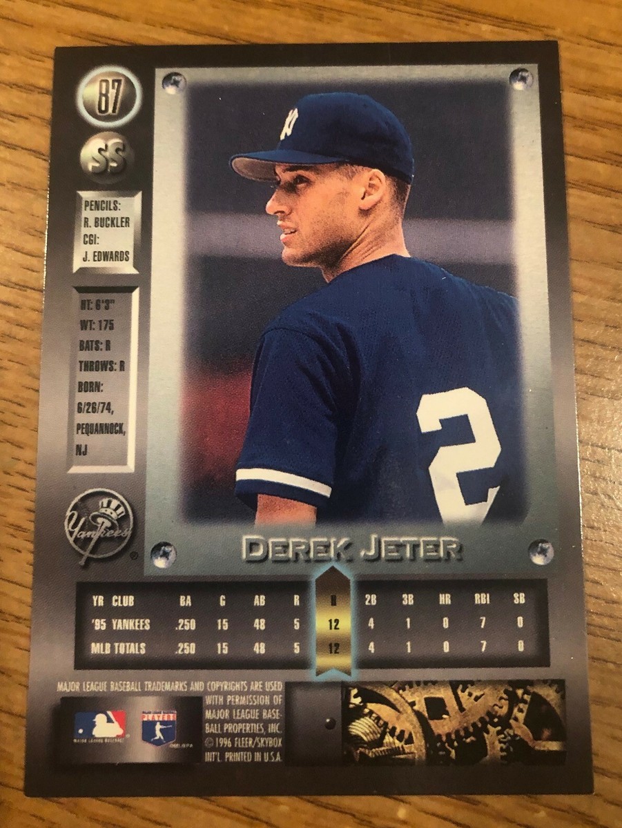 1996 Fleer/Skybox Metal Universe Card #87 Derek Jeter New York