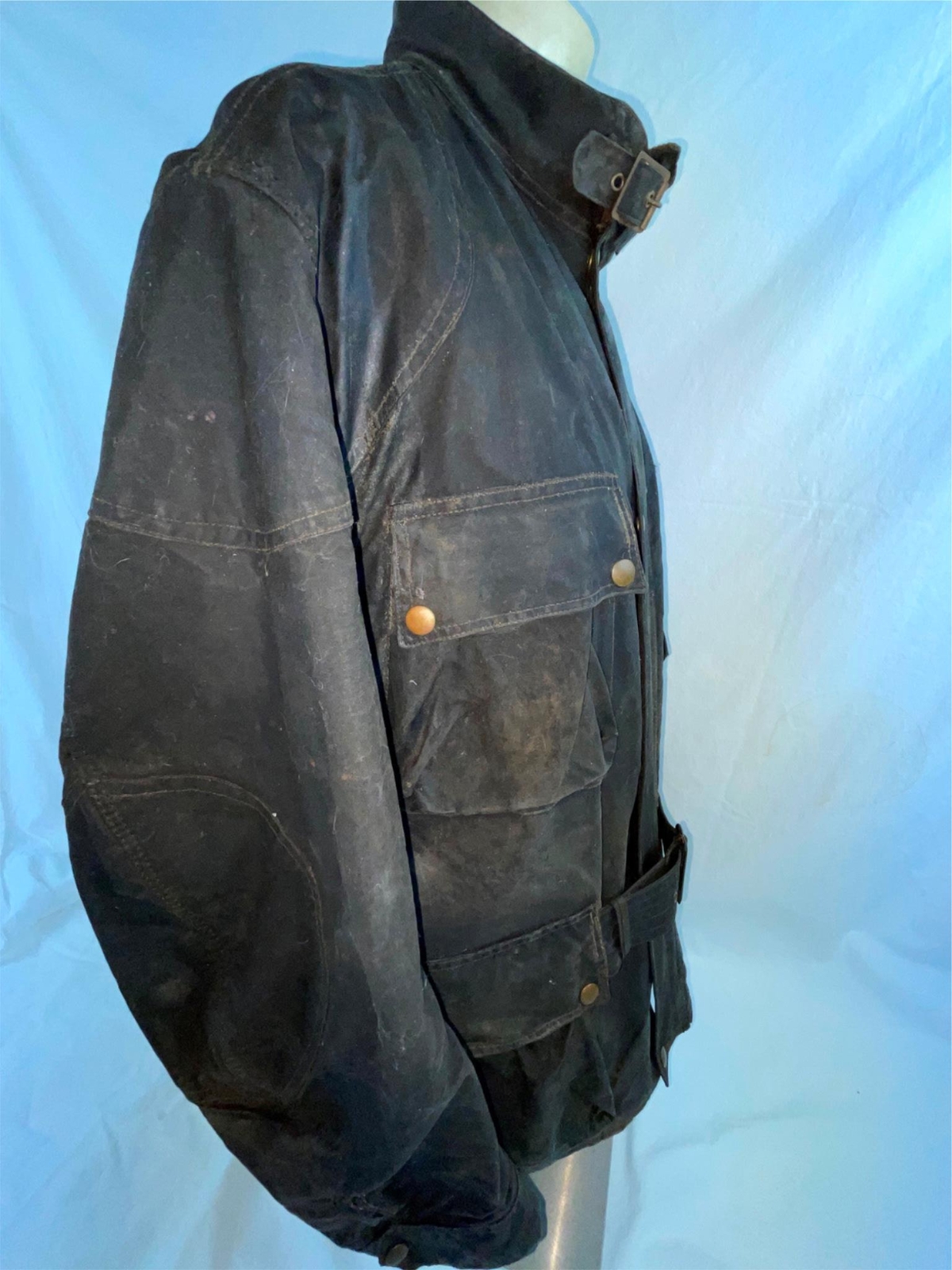 VTG BELSTAFF TRAILMASTER WAXED CANVAS MOTORCYCLE BIKER RACING JACKET PANTS SET image 6
