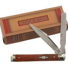 Rough Ryder Doctor Smooth Tobacco Bone Folding Pocket Knife RR1905