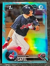 2016 Bowman Chrome 1st PROSPECT ROOKIE TEAL REFRACTOR Conner Capel. item 2