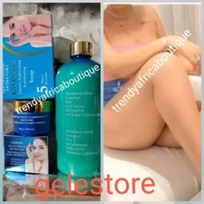 3pcs. Glutathion White EXTRA Fort Blue Super Body Milk, Face Cream & Soap👌