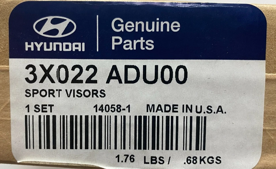 Hyundai Elantra 2011-2016 Side Window Vent Visor Sun Rain Deflector Guard OEM - Image 2 of 4