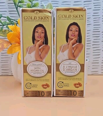 2X Gold skin clarifying body lotion with snail slime 250ml 
