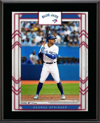 George Springer Toronto Blue Jays 10.5'' x 13'' Sublimated Player Plaque
