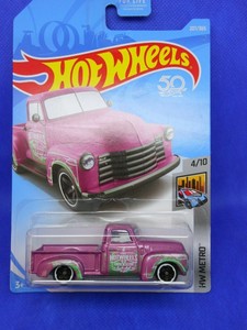 hot wheels 52 chevy pink