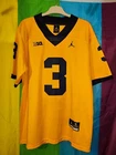 Nike Air Jordan Michigan Wolverines NFL Jersey #3 Gary mens size S
