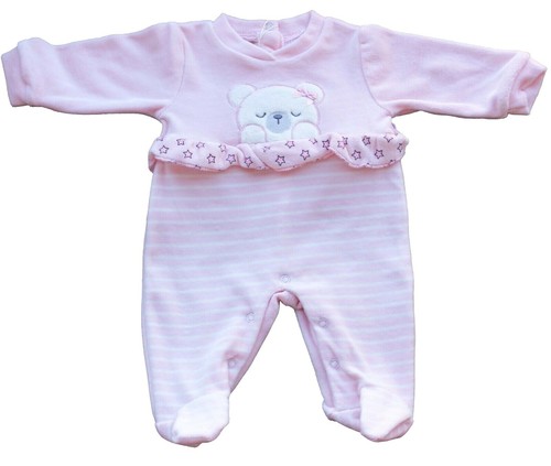 TUTINA CINIGLIA NEONATA CON ROUGE E RICAMI SUL DAVANTI TAGLIE 0/12 MESI  2028 | eBay
