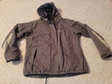 Jack Wolfskin Texapore Jacket Full Zip hooded Women  s Large Green Removable Hood