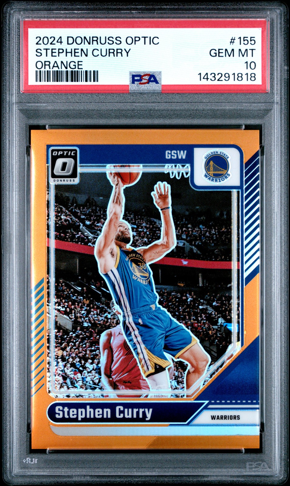 2024 PANINI DONRUSS OPTIC ORANGE #155 STEPHEN CURRY 141/175 PSA 10