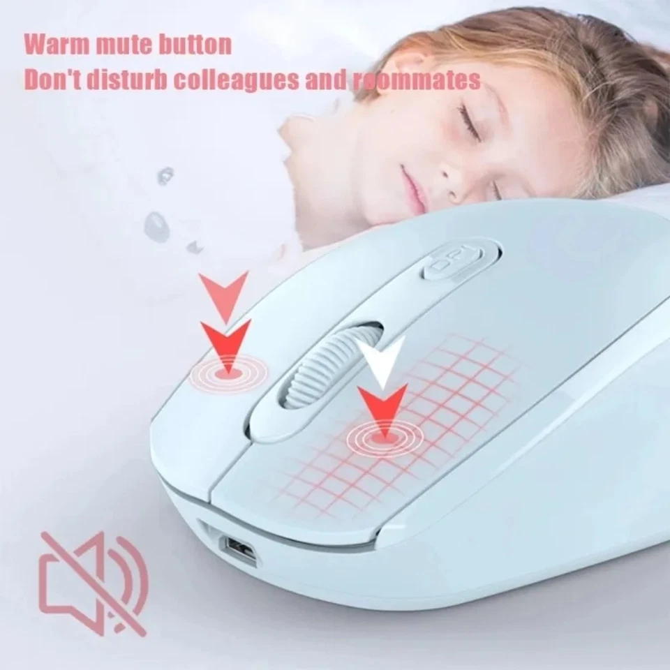 Bluetooth Or 2.4 Ghz Optical Rechargeable Wireless Mouse W/Duo Mode & Receiver - Image 4 of 4